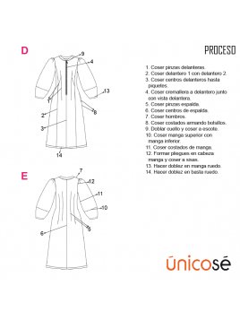 VESTIDO EVASE MUJER 1809