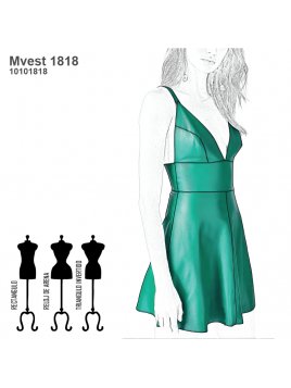 VESTIDO EVASE MUJER 1818