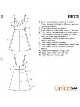 VESTIDO EVASE MUJER 1818