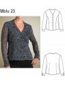 BLUSA MANGA LARGA ESCOTE "V" SEÑORA