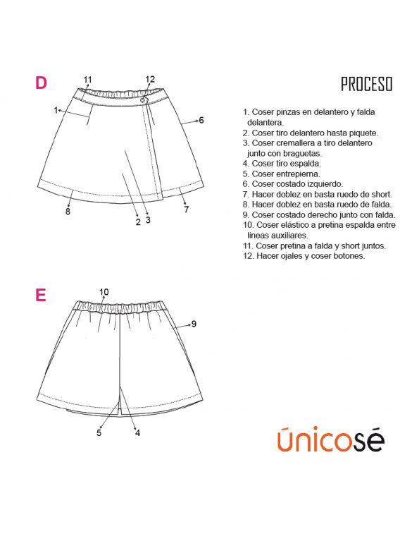 SHORT FALDA ESCOLAR 1801