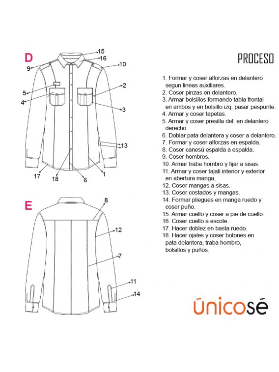 BLUSA TRABAJO RT 1801