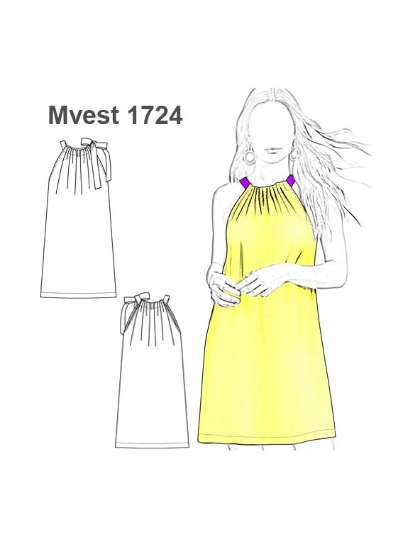 VESTIDO TRAPECIO 1724