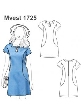 VESTIDO EVASE MUJER 1725