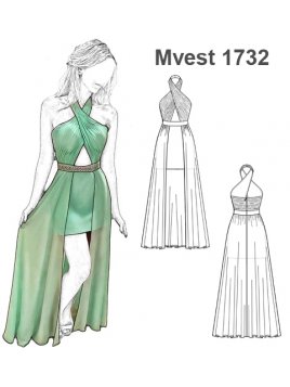 VESTIDO FIESTA MUJER 1732