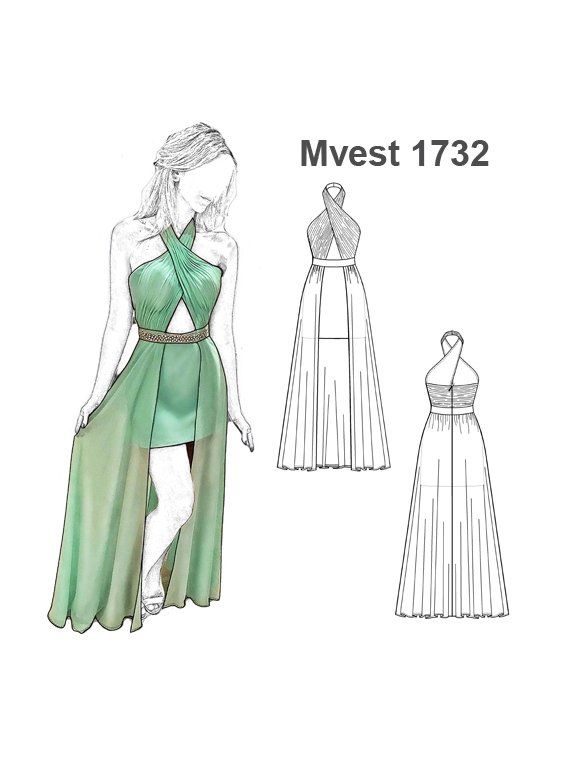 VESTIDO FIESTA MUJER 1732