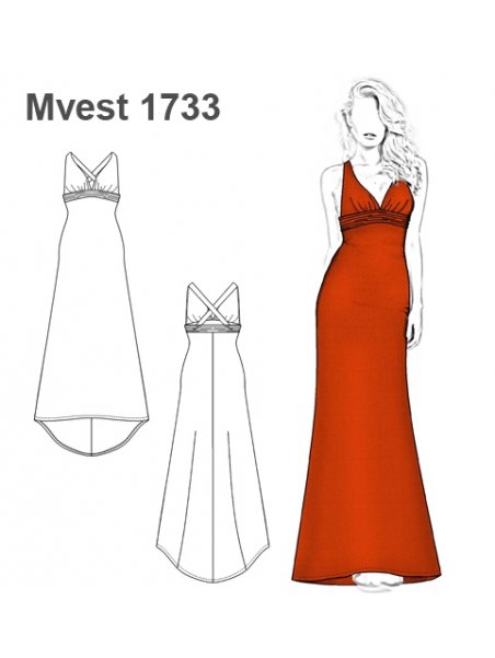 VESTIDO LARGO MUJER 1733