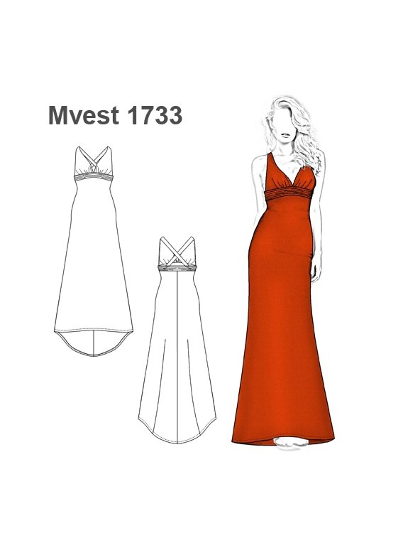 VESTIDO LARGO MUJER 1733