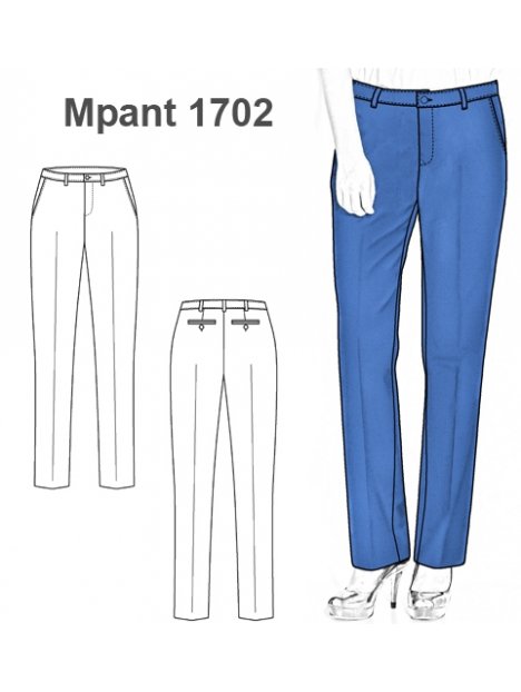 PANTALON CLASICO MUJER 1702