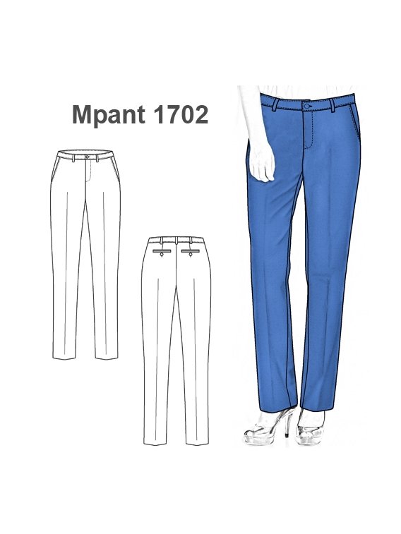 PANTALON CLASICO MUJER 1702