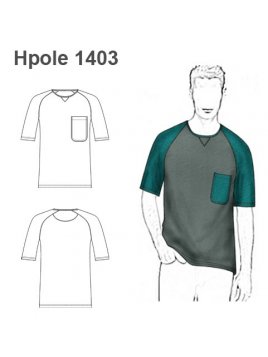POLERA MANGA RAGLAN HOMBRE