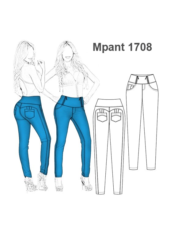 PANTALON PUSH UP 1708
