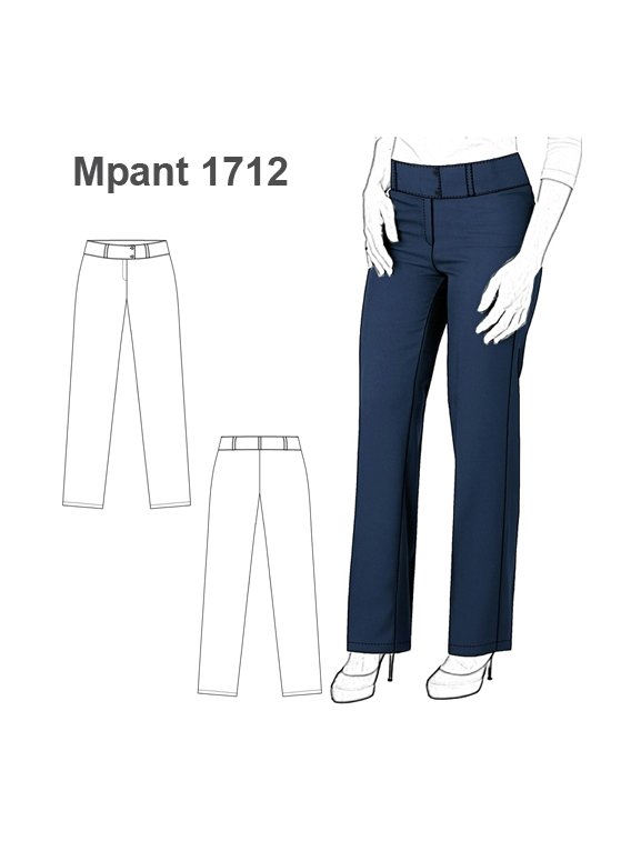 PANTALON CLASICO MUJER 1712