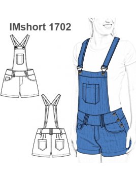 SHORT JARDINERA NIÑA 1702