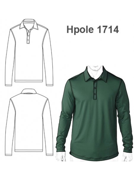 POLERA PIQUE HOMBRE 1714