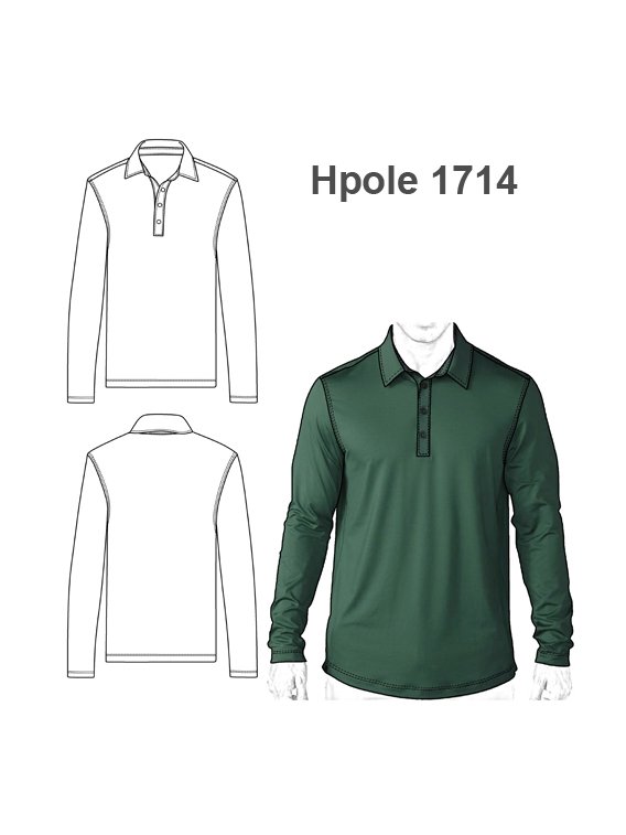 POLERA PIQUE HOMBRE 1714