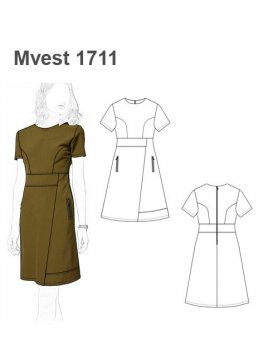 VESTIDO CORTO EVASE MUJER