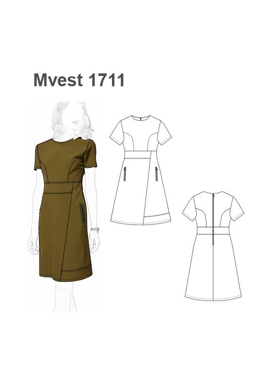 VESTIDO CORTO EVASE MUJER