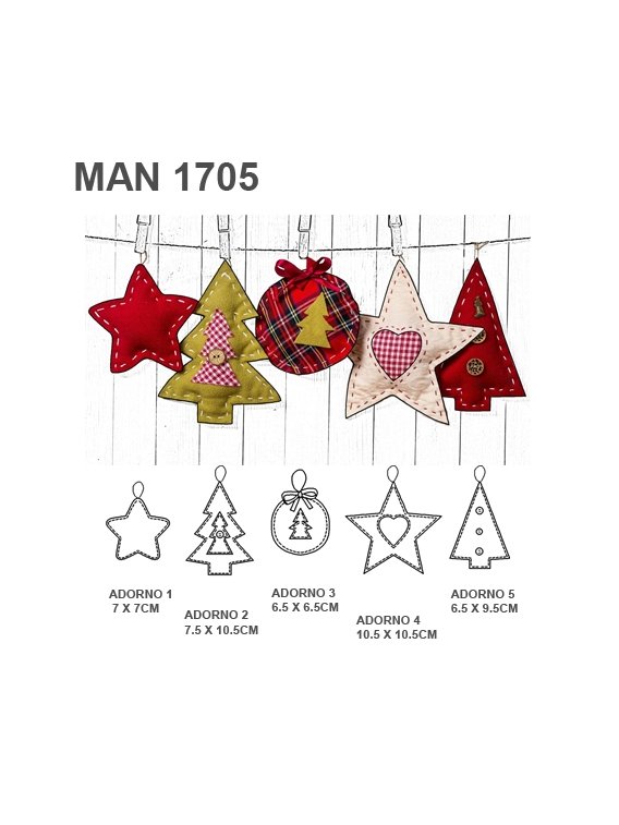 ADORNOS ARBOL DE NAVIDAD 1705