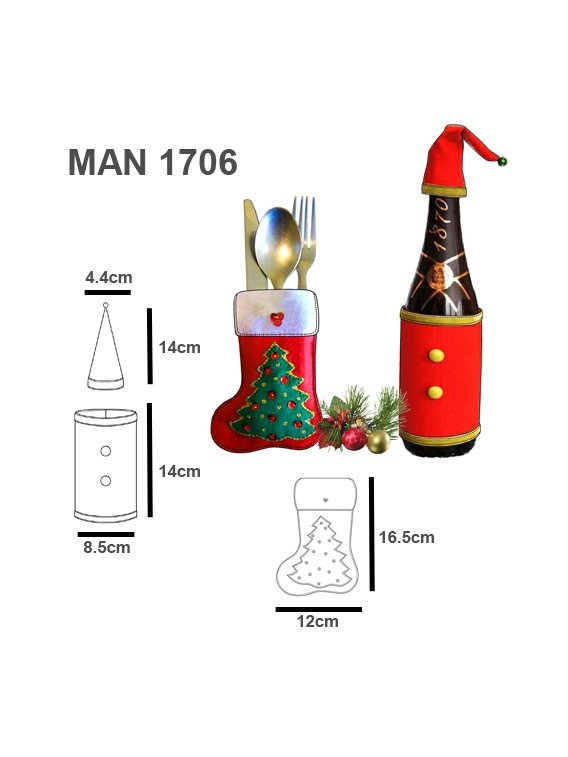 ACCESORIOS DE MESA NAVIDAD 1706