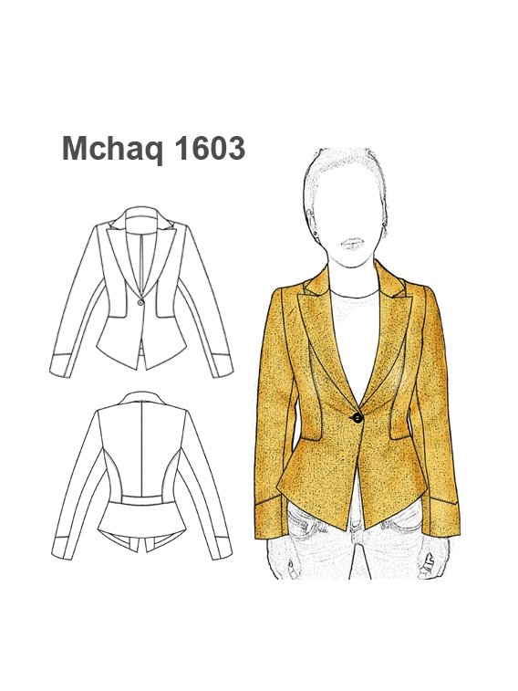 CHAQUETA BLAZER MUJER 1603