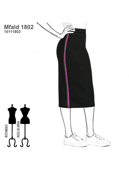 FALDA TUBO MUJER 1802