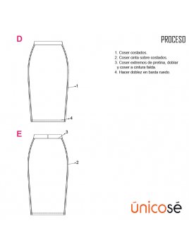 FALDA TUBO MUJER 1802