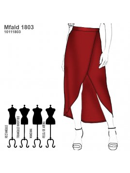 FALDA CRUZADA MUJER 1803