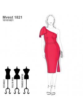 VESTIDO TUBO MUJER 1821