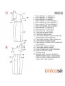 VESTIDO TUBO MUJER 1821
