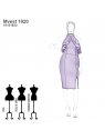 VESTIDO TUBO MUJER 1820