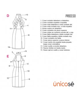 VESTIDO TUBO MUJER 1820