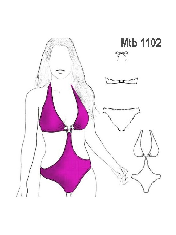 TRAJE DE BAÑO TRIKINI MUJER 1102