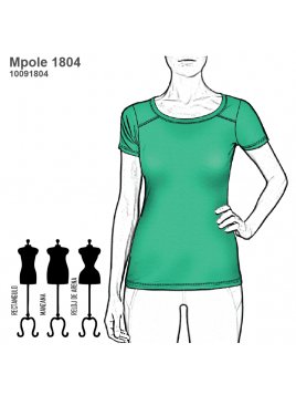 POLERA BASICA MUJER 1804