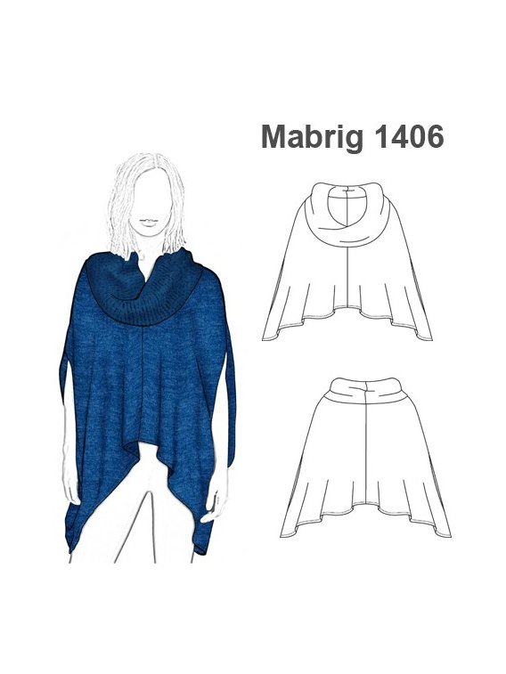 ABRIGO TAPADO PONCHO MUJER