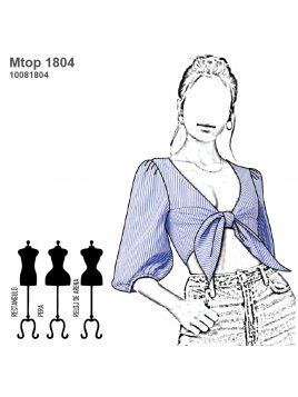 TOP CON LAZO MUJER 1804