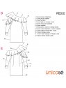 VESTIDO VUELOS MUJER 1822