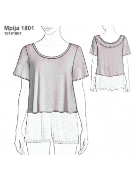 PIJAMA TOP MUJER 1801