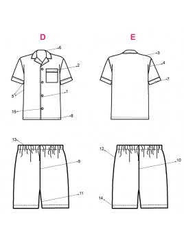 PIJAMA CORTO HOMBRE 1802