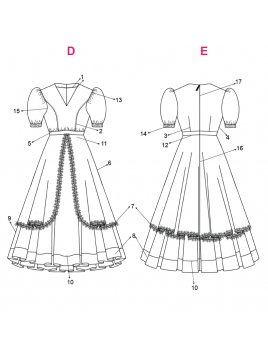 VESTIDO HUASA PRENATAL RT 1822