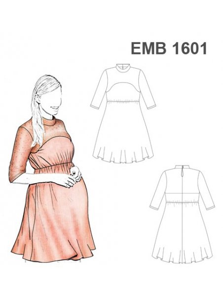 VESTIDO MATERNAL 1601