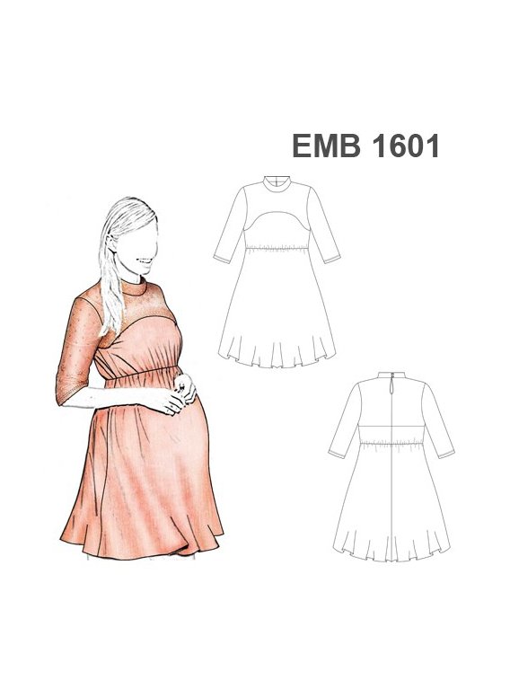 VESTIDO MATERNAL 1601