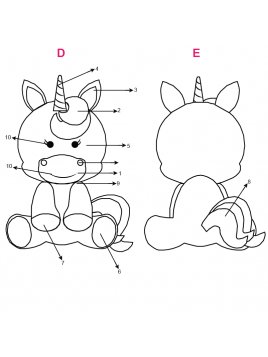 PELUCHE UNICORNIO MAN 1803