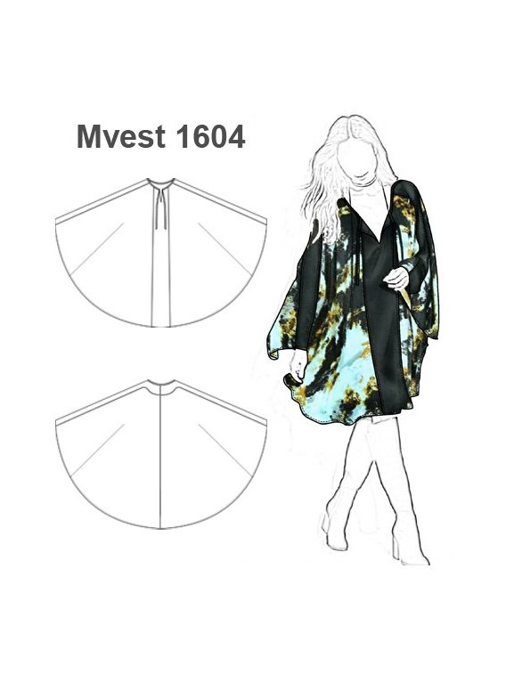 VESTIDO CAPA MUJER 1604