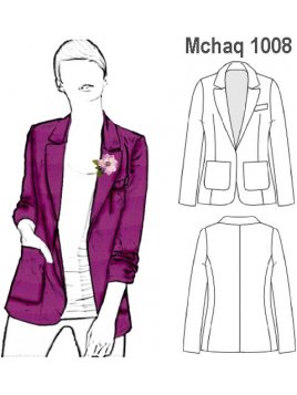 CHAQUETA CLASICA MUJER, CON FORRO 