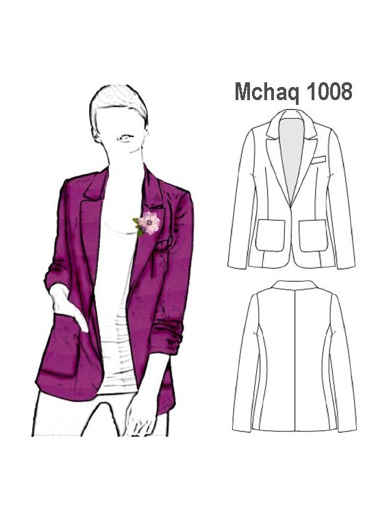 CHAQUETA CLASICA MUJER, CON FORRO 