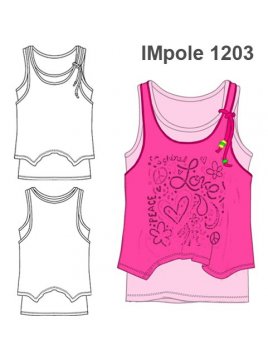 POLERA SIN MANGAS NIÑA 1203