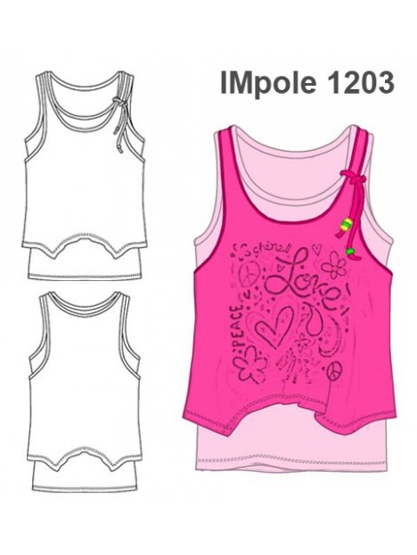 POLERA SIN MANGAS NIÑA 1203