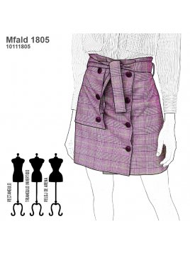 FALDA CRUZADA MUJER 1805