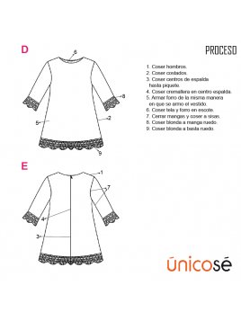 VESTIDO EVASE NIÑA 1801